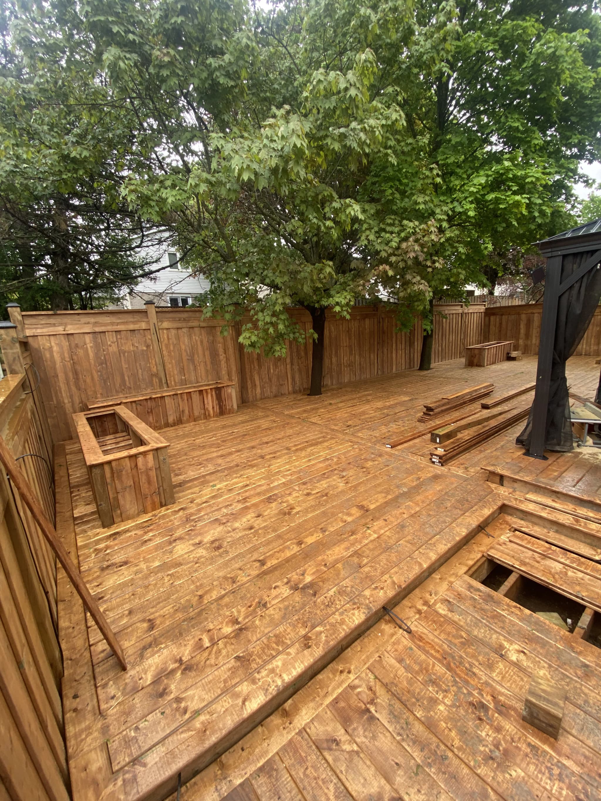 Multi-Tier Deck Framing